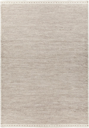 Chandra Rugs Sonnet 100% Wool Hand-Woven Flatweave Rug Grey/White 9' x 13'