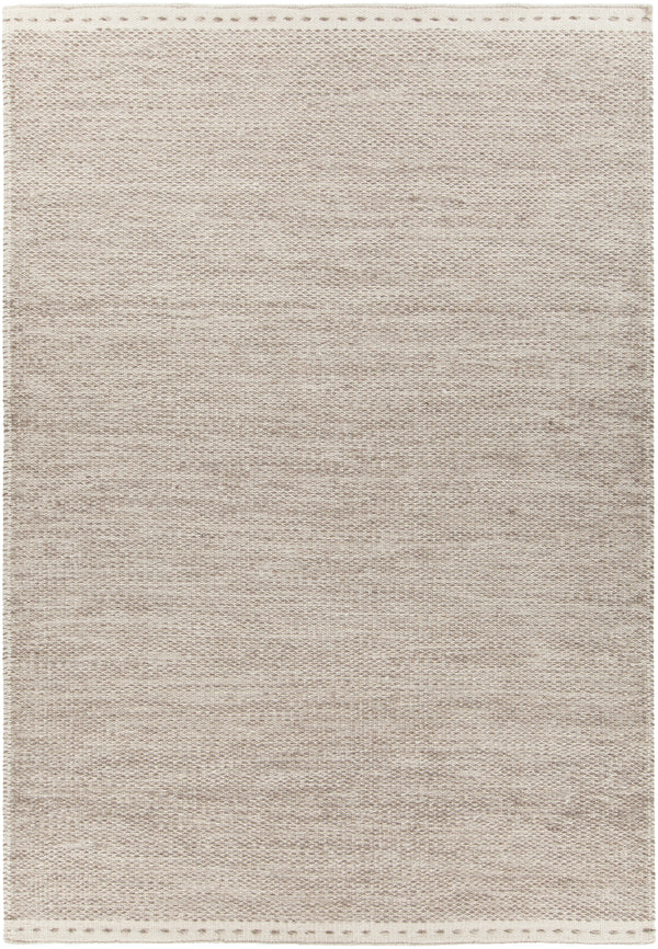 Chandra Rugs Sonnet 100% Wool Hand-Woven Flatweave Rug Grey/White 9' x 13'