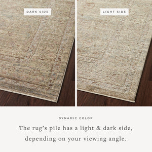 Loloi Loloi Sonnet SNN-04 Traditional Power Loomed Rug Moss / Natural 11'-6" x 15'