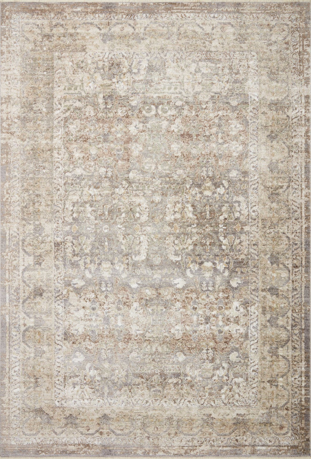 Loloi Loloi Sonnet SNN-08 Traditional Power Loomed Rug Grey / Sage 11'-6" x 15'
