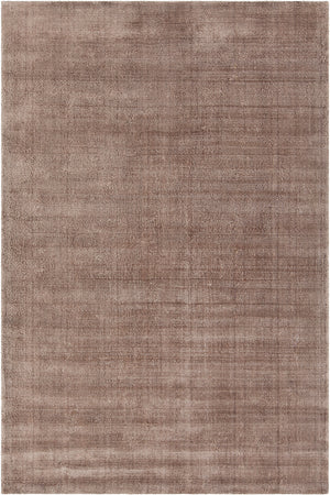 Chandra Rugs Sopris 100% Art Silk Hand-Woven Contemporary Rug Brown 9' x 13'