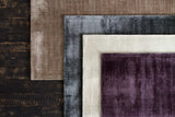Chandra Rugs Sopris 100% Art Silk Hand-Woven Contemporary Rug Brown 9' x 13'