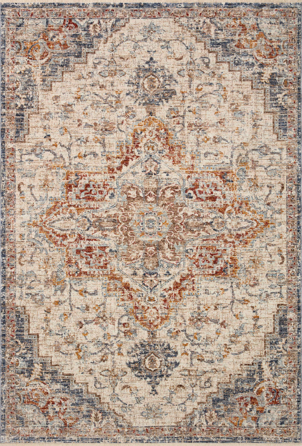 Loloi Loloi II Sorrento SOR-05 Traditional Power Loomed 100% Polyester Pile Rug SORRSOR-05IVFDB6F7