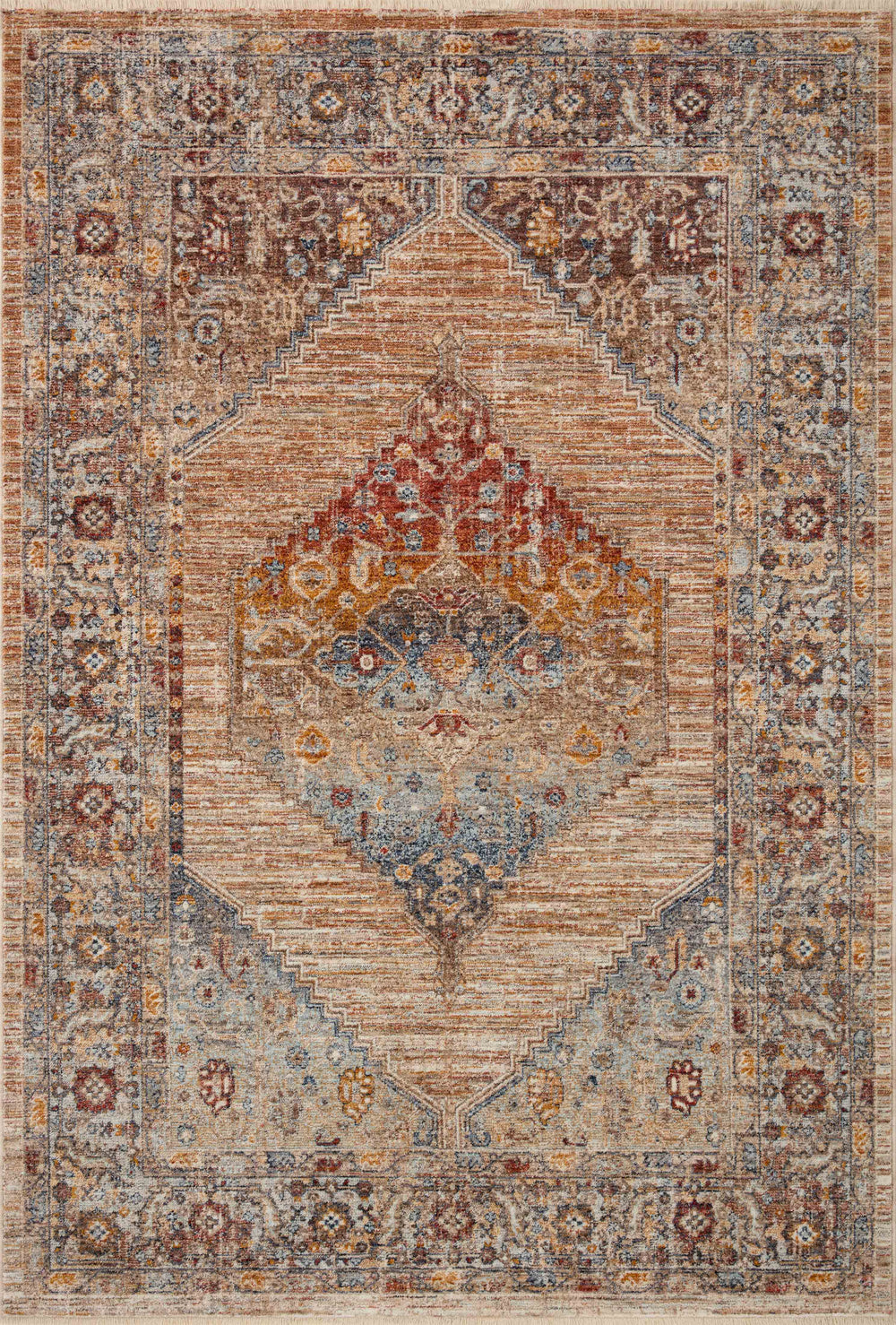 Loloi Loloi II Sorrento SOR-06 Traditional Power Loomed 100% Polyester Pile Rug SORRSOR-06MLSSB6F7