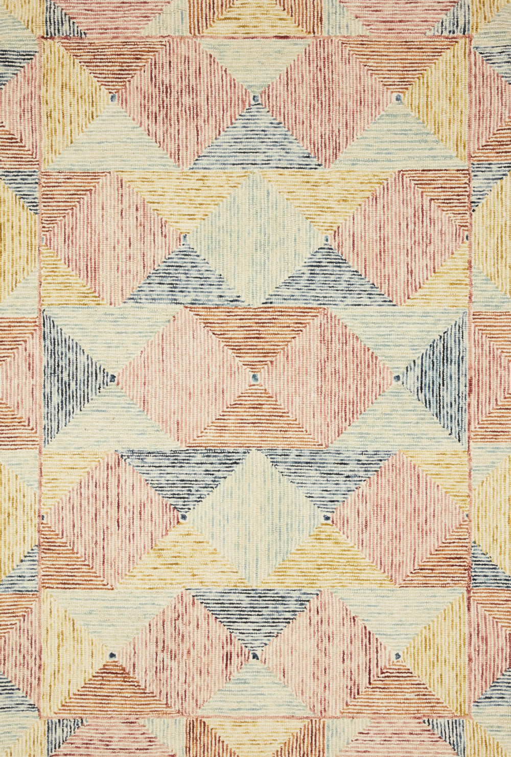 Loloi Spectrum SPE-01 100% Wool Pile Hooked Contemporary Rug SPECSPE-01IVML93D0