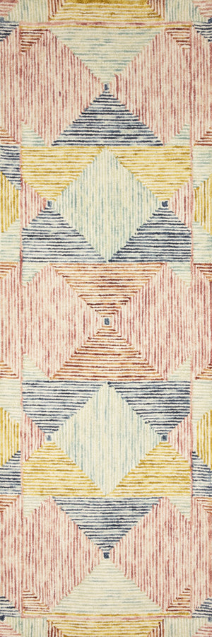 Loloi Spectrum SPE-01 100% Wool Pile Hooked Contemporary Rug SPECSPE-01IVML93D0