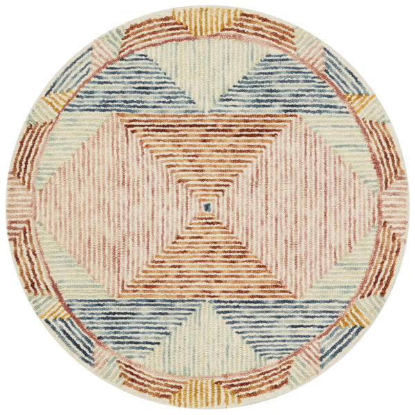 Loloi Spectrum SPE-01 100% Wool Pile Hooked Contemporary Rug SPECSPE-01IVML93D0