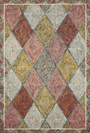 Loloi Spectrum SPE-02 100% Wool Pile Hooked Contemporary Rug SPECSPE-02TQFD93D0