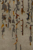 Chandra Rugs Spring 80% Wool + 20% Viscose Hand-Tufted Contemporary Rug Grey/Taupe/Brown/Yellow/Black 9' x 13'