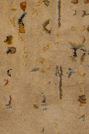 Chandra Rugs Spring 80% Wool + 20% Viscose Hand-Tufted Contemporary Rug Tan/Gold/Grey/Burgundy/Black 9' x 13'