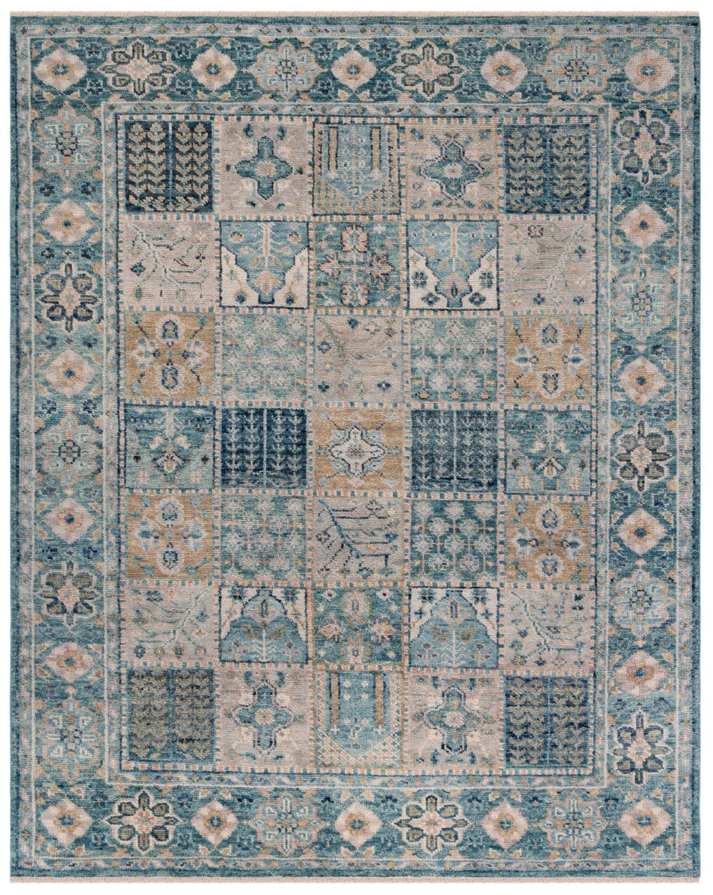 Safavieh Samarkand 124 Hand Knotted 70% Wool and 30% Cotton Traditional Rug SRK124M-9