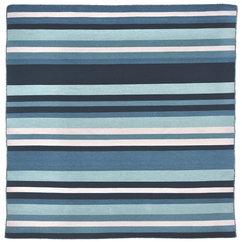 Trans-Ocean Liora Manne Sorrento Tribeca Classic Indoor/Outdoor Hand Woven 100% Polyester Rug Water 8' Square