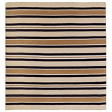 Trans-Ocean Liora Manne Sorrento Cabana Stripe Classic Indoor/Outdoor Hand Woven 100% Polyester Rug Sisal 8' Square