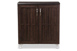 Baxton Studio Excel Modern and Contemporary Dark Brown Sideboard Storage Cabinet