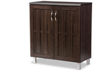 Baxton Studio Excel Modern and Contemporary Dark Brown Sideboard Storage Cabinet