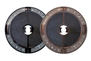 Simply Shade - Treasure Garden Luna Round Umbrella Light with Bluetooth Speaker Black 9.76" Dia