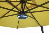 Simply Shade - Treasure Garden Luna Round Umbrella Light with Bluetooth Speaker Black 9.76" Dia