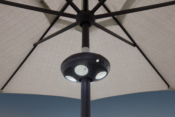 Simply Shade - Treasure Garden Vega Umbrella Light Black 8" Dia