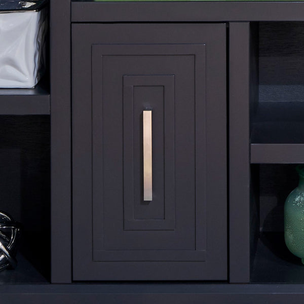 Legends Furniture Eclectic Modern TV Stand for TV's up to 70 Inches, Black, Fully Assembled SS1210.SLS