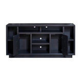 Legends Furniture Eclectic Modern TV Stand for TV's up to 70 Inches, Black, Fully Assembled SS1210.SLS