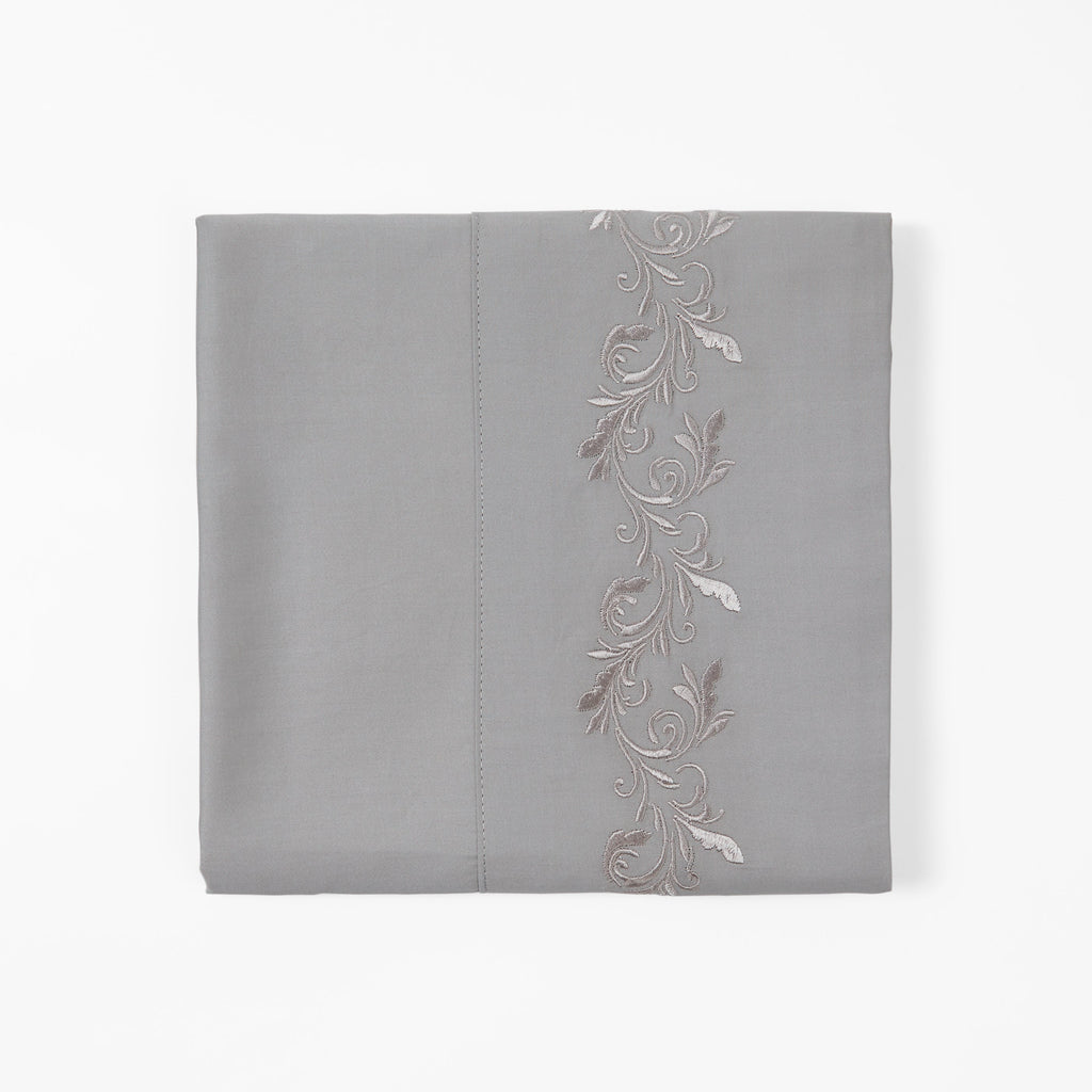 HiEnd Accents 350TC Gray Scroll Embroidered Sheet Set SS3504-QN-GY Gray 100% cotton 90x102x0.2