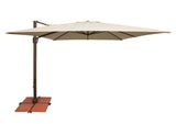 Simply Shade - Treasure Garden Bali 10' Square, with Cross Bar Stand in Sunbrella Fabric Antique Beige / Bronze 10' Square