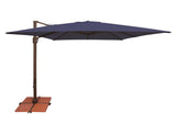 Simply Shade - Treasure Garden Bali 10' Square, with Cross Bar Stand in Sunbrella Fabric Navy / Bronze 10' Square