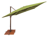 Simply Shade - Treasure Garden Bali 10' Square, with Cross Bar Stand in Sunbrella Fabric Ginkgo / Bronze 10' Square