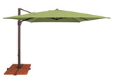 Simply Shade - Treasure Garden Bali Pro 10' Square Starlight w/ Cross Bar Stand in Sunbrella Fabric Ginkgo / Bronze 10' Square