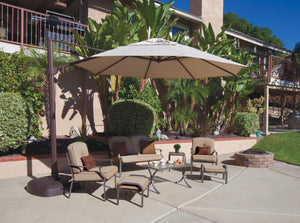 Simply Shade - Treasure Garden Fiji 11.5' Octagon in Sunbrella Fabric Ginkgo / Bronze 11.5' Oct