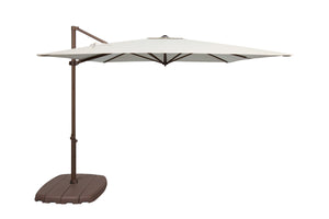 Simply Shade - Treasure Garden Skye 8.6' Square, with Cross Bar Stand in Sunbrella Fabric Navy / Bronze  8.6' Square