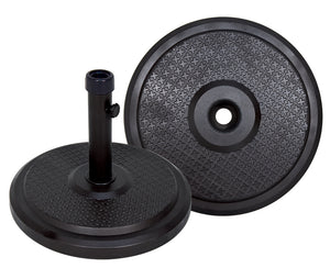 Simply Shade - Treasure Garden Cove 50lb Polycrete Base Black 19.6" Dia