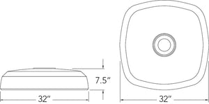 Simply Shade - Treasure Garden Bacara Sand-Filled Resin Base Bronze  32" x 32"