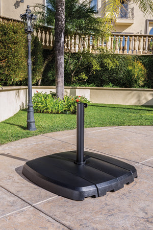 Simply Shade - Treasure Garden Bermuda 4 Section Resin Base Black 39.4" x 39.4"