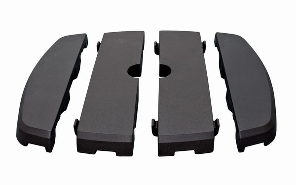 Simply Shade - Treasure Garden Bermuda 4 Section Resin Base Black 39.4" x 39.4"