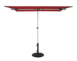 Simply Shade - Treasure Garden Capri 4.95' x 6.93' Rectangle Balcony in Polyester Fabric Deep Red / Platinum 4.95' x 6.93' Rectangle