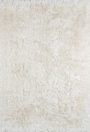 Momeni Snow Shag SS-01 Hand Tufted Contemporary Shag, Solid Indoor Area Rug White 8' x 10' SSHAGSS-01WHT80A0
