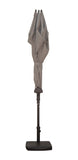 Simply Shade - Treasure Garden Amelia 9' Half Umbrella in Polyester Fabric Stone / Bronze 9' x 4.76' Half Octagon