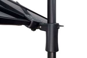 Simply Shade - Treasure Garden Amelia 9' Half Umbrella in Polyester Fabric Stone / Bronze 9' x 4.76' Half Octagon