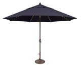 Simply Shade - Treasure Garden Lanai Pro 11' Octagon Auto Tilt with Starlight in Sunbrella Fabric Navy / Bronze  11' Octagon