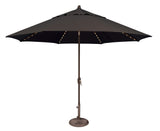 Simply Shade - Treasure Garden Lanai Pro 11' Octagon Auto Tilt with Starlight in Solefin Fabric Black / Bronze  11' Octagon