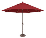 Simply Shade - Treasure Garden Lanai Pro 11' Octagon Auto Tilt with Starlight in Solefin Fabric Really Red / Bronze  11' Octagon