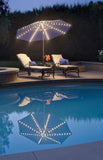 Simply Shade - Treasure Garden Lanai Pro 11' Octagon Auto Tilt with Starlight in Sunbrella Fabric Navy / Bronze  11' Octagon