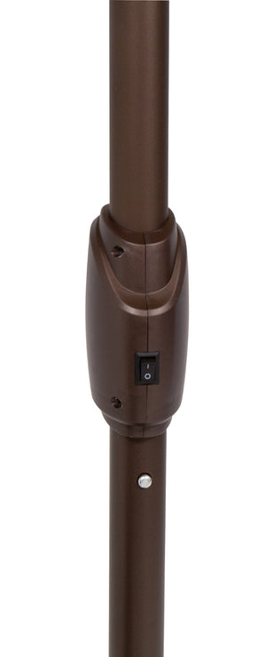 Simply Shade - Treasure Garden Lanai Pro 11' Octagon Auto Tilt with Starlight in Sunbrella Fabric Navy / Bronze  11' Octagon