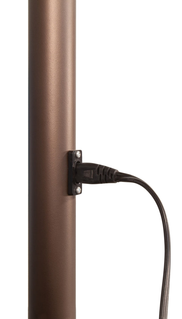 Simply Shade - Treasure Garden Lanai Pro 11' Octagon Auto Tilt with Starlight in Solefin Fabric Taupe / Bronze  11' Octagon