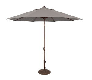 Simply Shade - Treasure Garden Aruba 9' Octagon Auto Tilt in Sunbrella Fabric Cast Silver / Bronze 9' Octagon