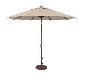 Simply Shade - Treasure Garden Aruba 9' Octagon Auto Tilt in Sunbrella Fabric Antique Beige / Bronze 9' Octagon