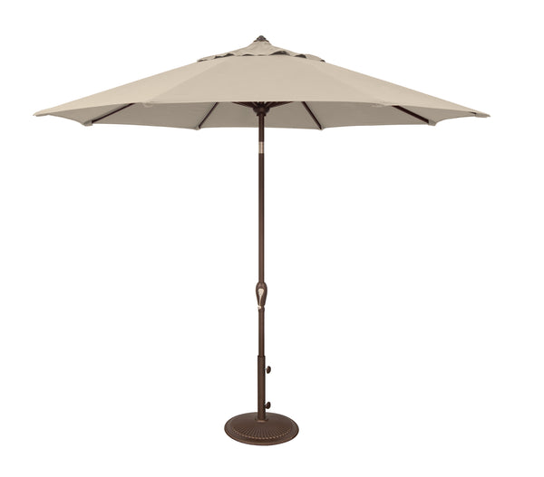 Simply Shade - Treasure Garden Aruba 9' Octagon Auto Tilt in Sunbrella Fabric Antique Beige / Bronze 9' Octagon