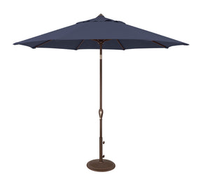 Simply Shade - Treasure Garden Aruba 9' Octagon Auto Tilt in Sunbrella Fabric Navy / Bronze 9' Octagon