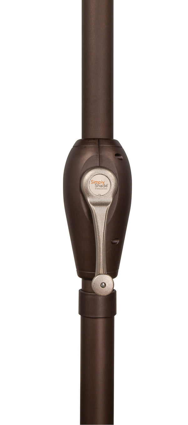 Simply Shade - Treasure Garden Aruba 9' Octagon Auto Tilt in Solefin Fabric Taupe / Bronze 9' Octagon